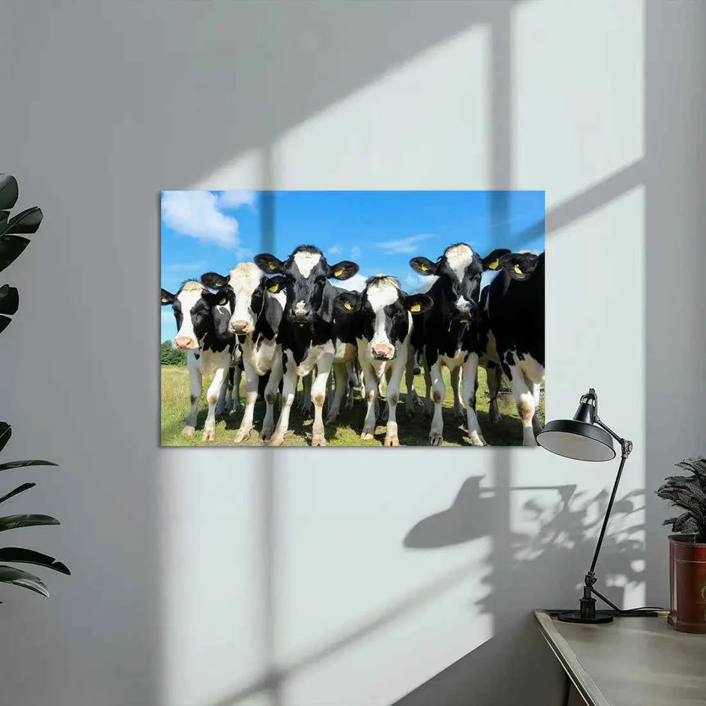 Poster métallique - Vaches Prim'Holstein