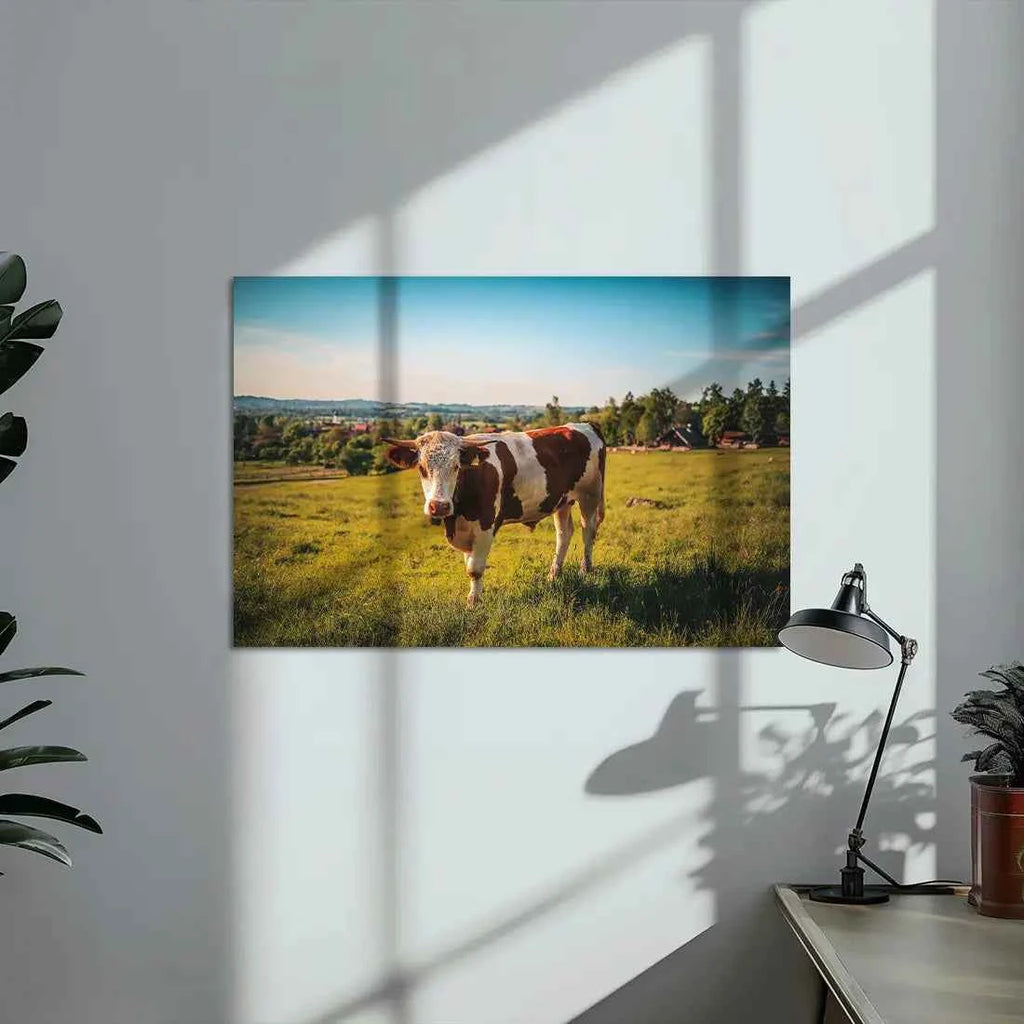 Poster métallique - Vache Simmental
