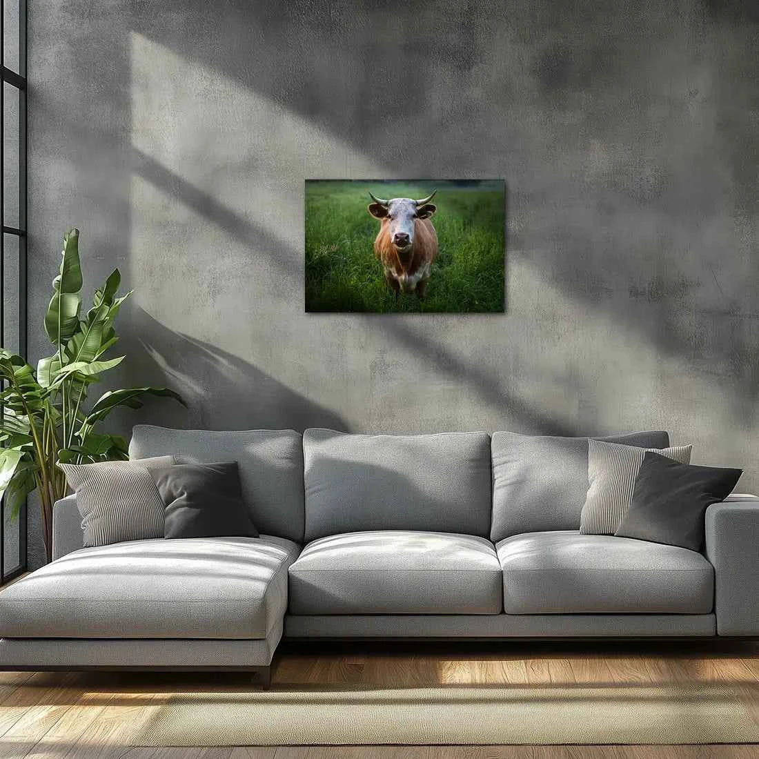 Poster métallique - Vache Simmental