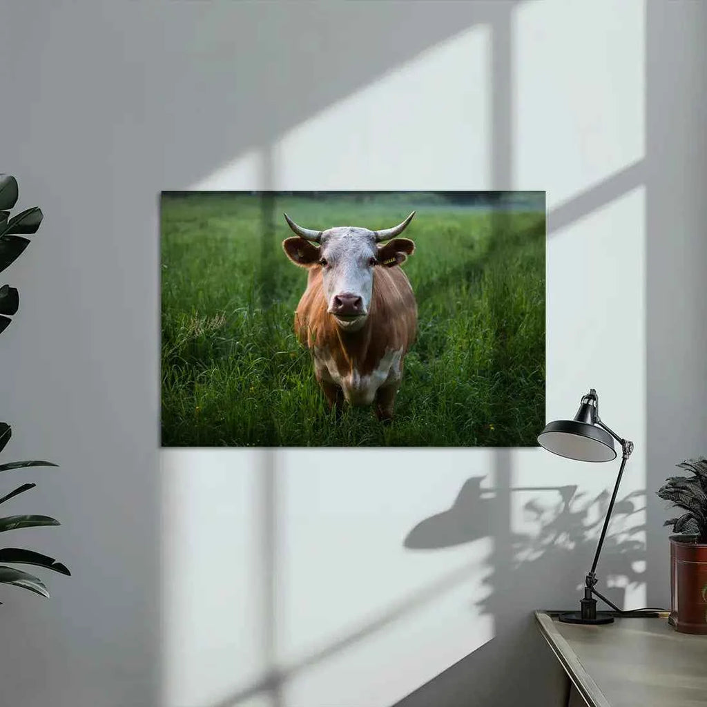 Poster métallique - Vache Simmental