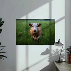 Poster métallique - Vache Simmental