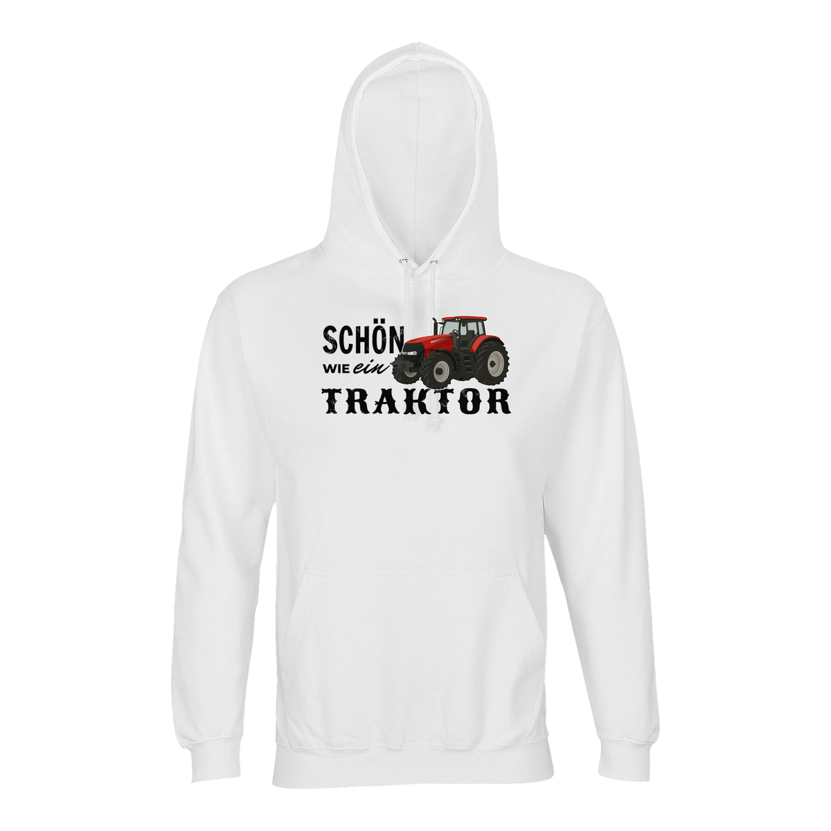 Traktor Hoodie Herren Schön wie ein Traktor Case IH Weiß