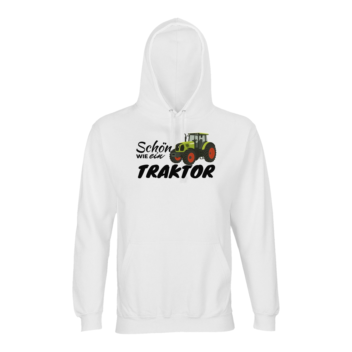 Traktor Hoodie Damen Schön wie ein Traktor Claas Weiß