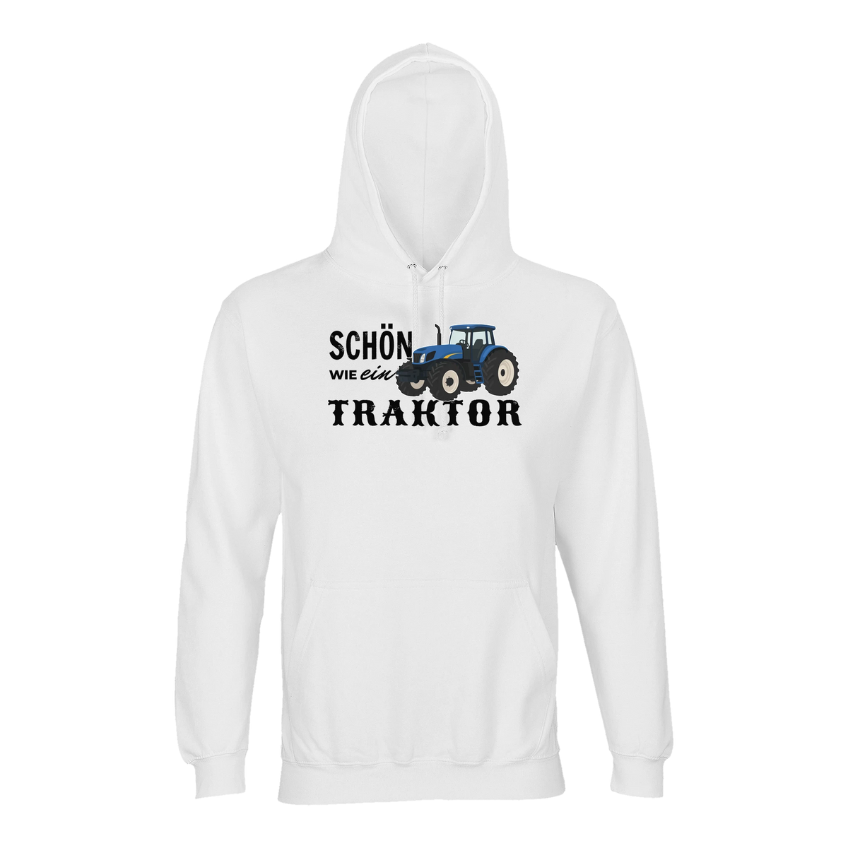 Traktor Hoodie Herren Schön wie ein Traktor New Holland Weiß