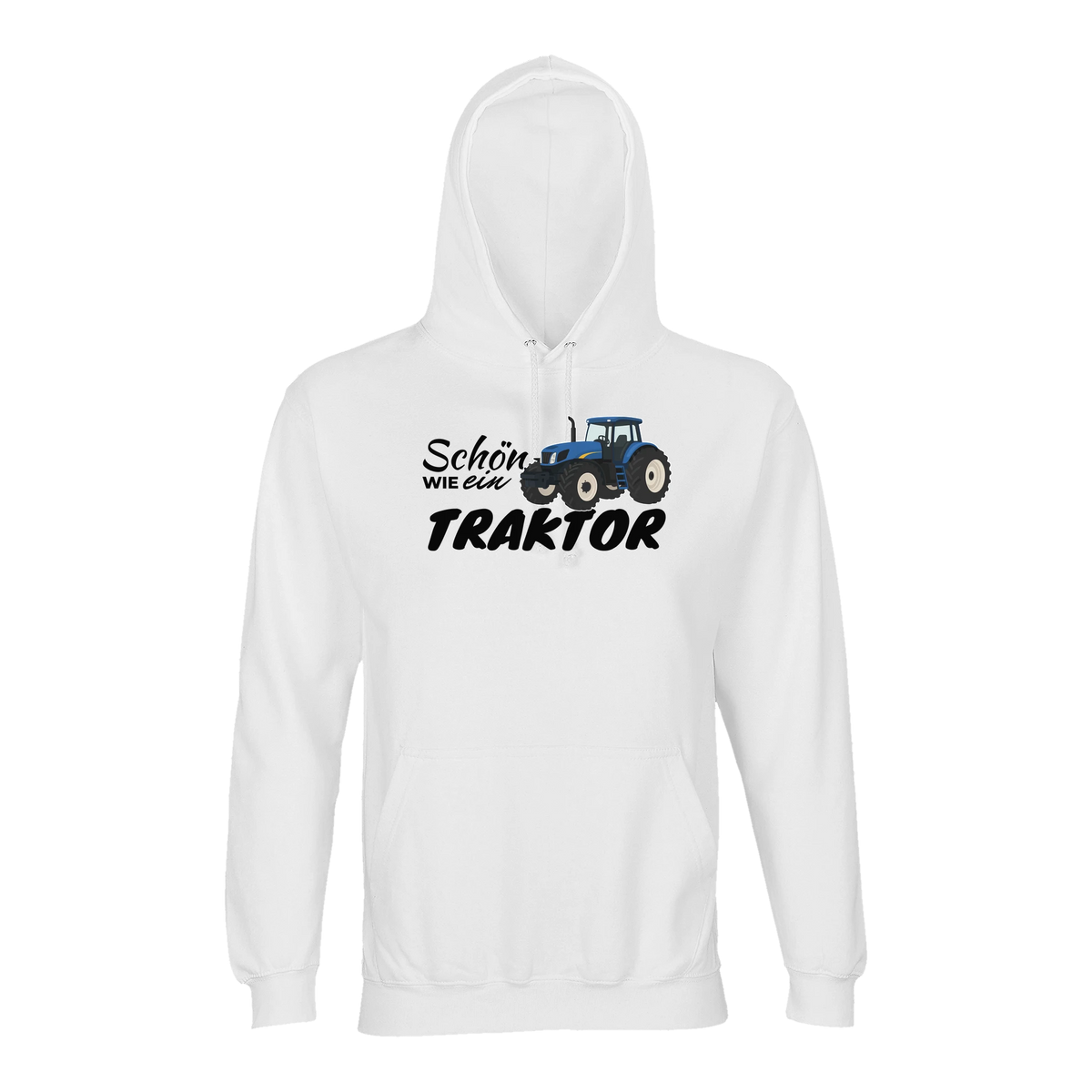 Traktor Hoodie Damen Schön wie ein Traktor New Holland Weiß