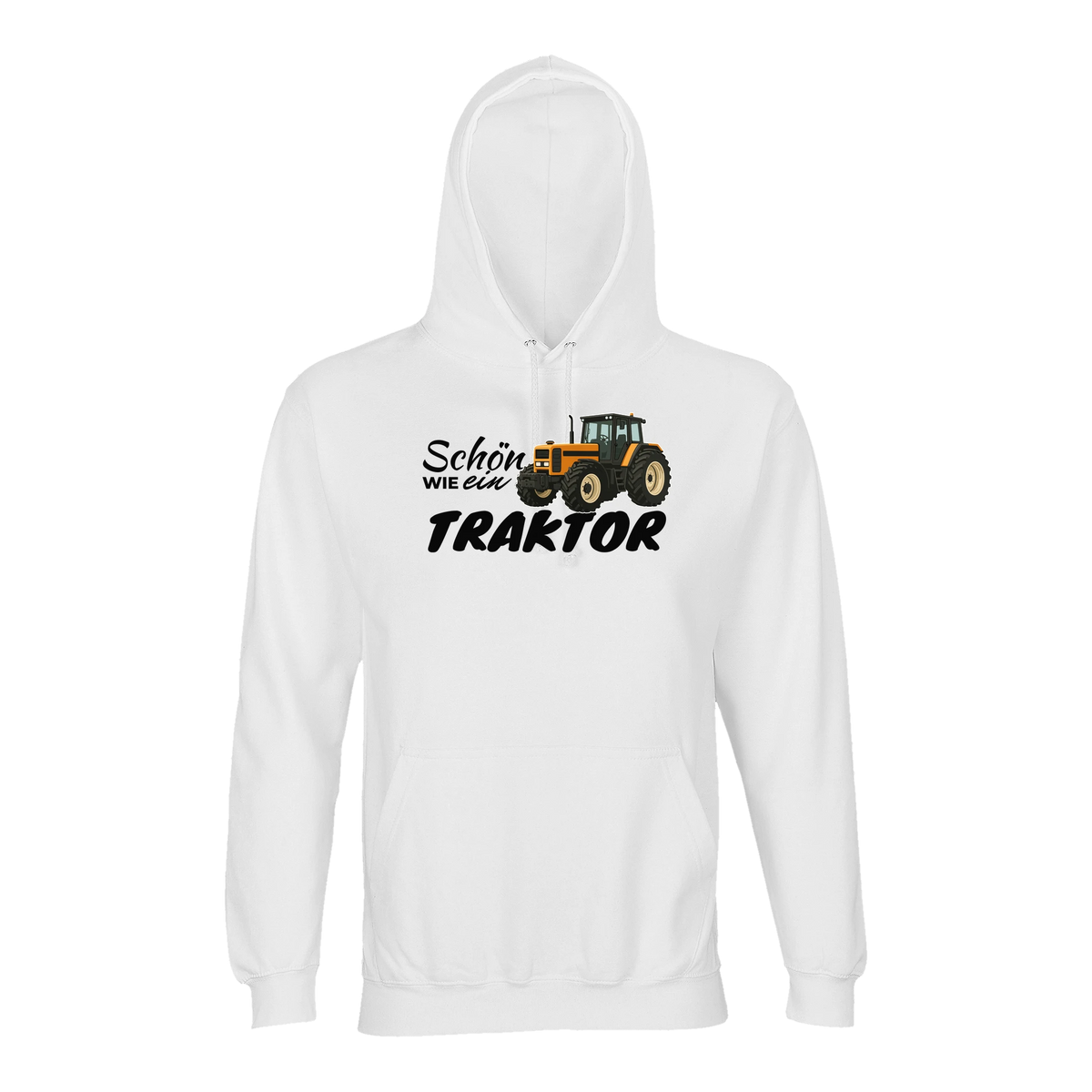 Traktor Hoodie Damen Schön wie ein Traktor Renault Weiß