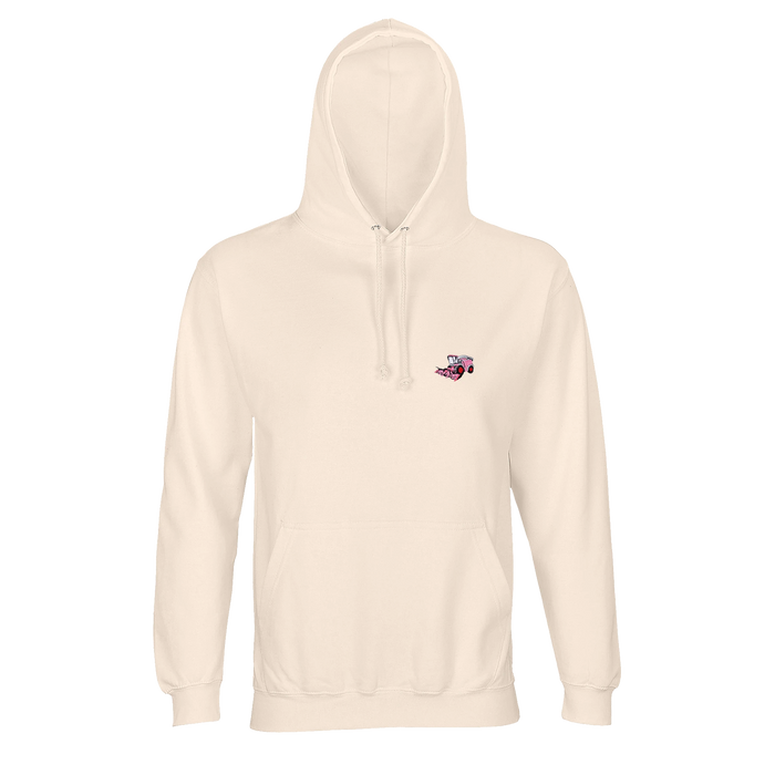 Sweat à capuche - Claas Jaguar 960 Rose