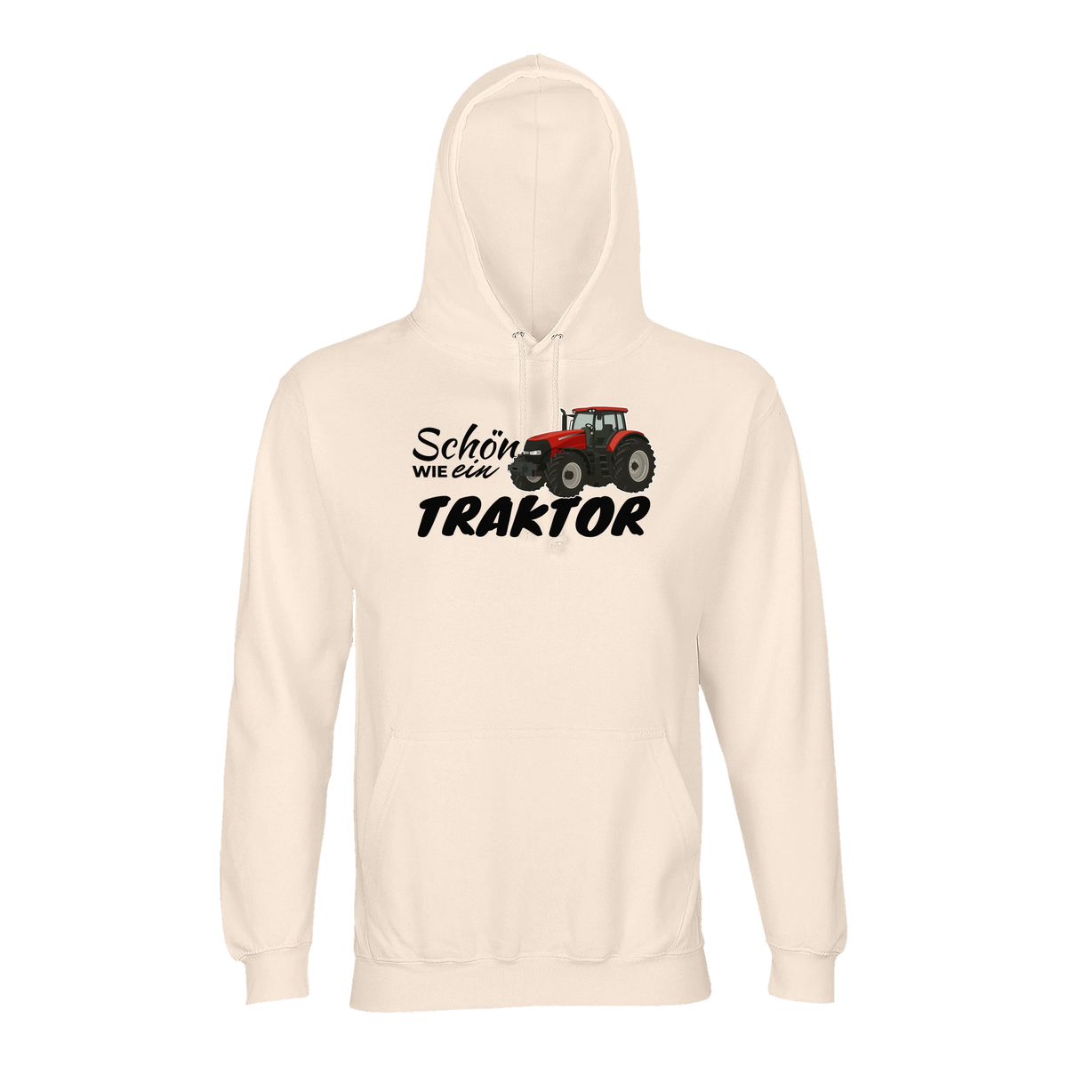 Traktor Hoodie Damen Schön wie ein Traktor Case IH Creme