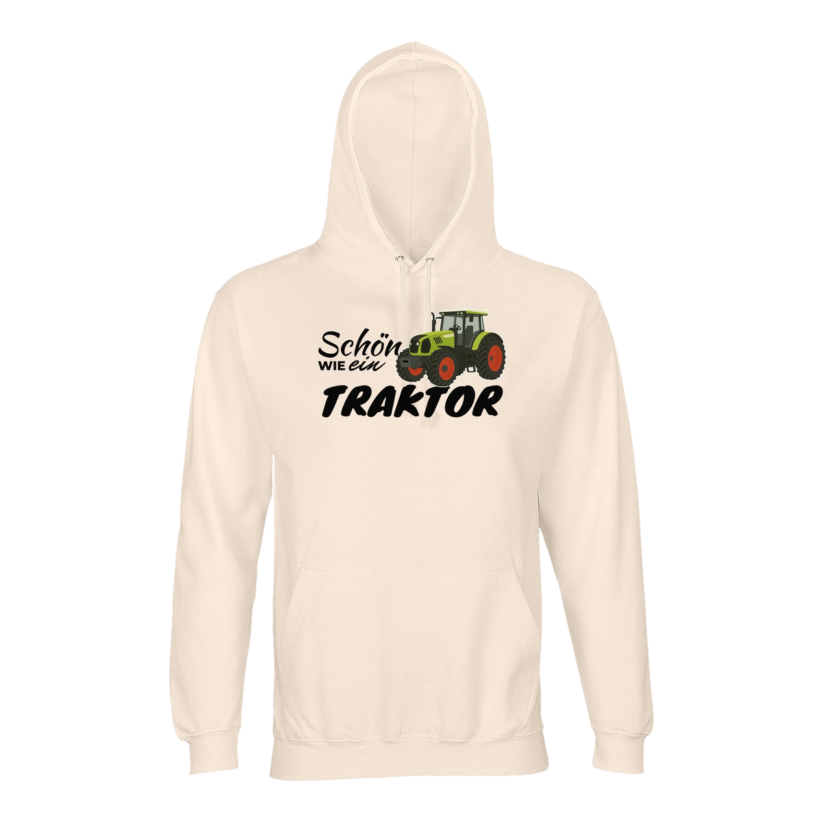 Traktor Hoodie Damen Schön wie ein Traktor Claas Creme