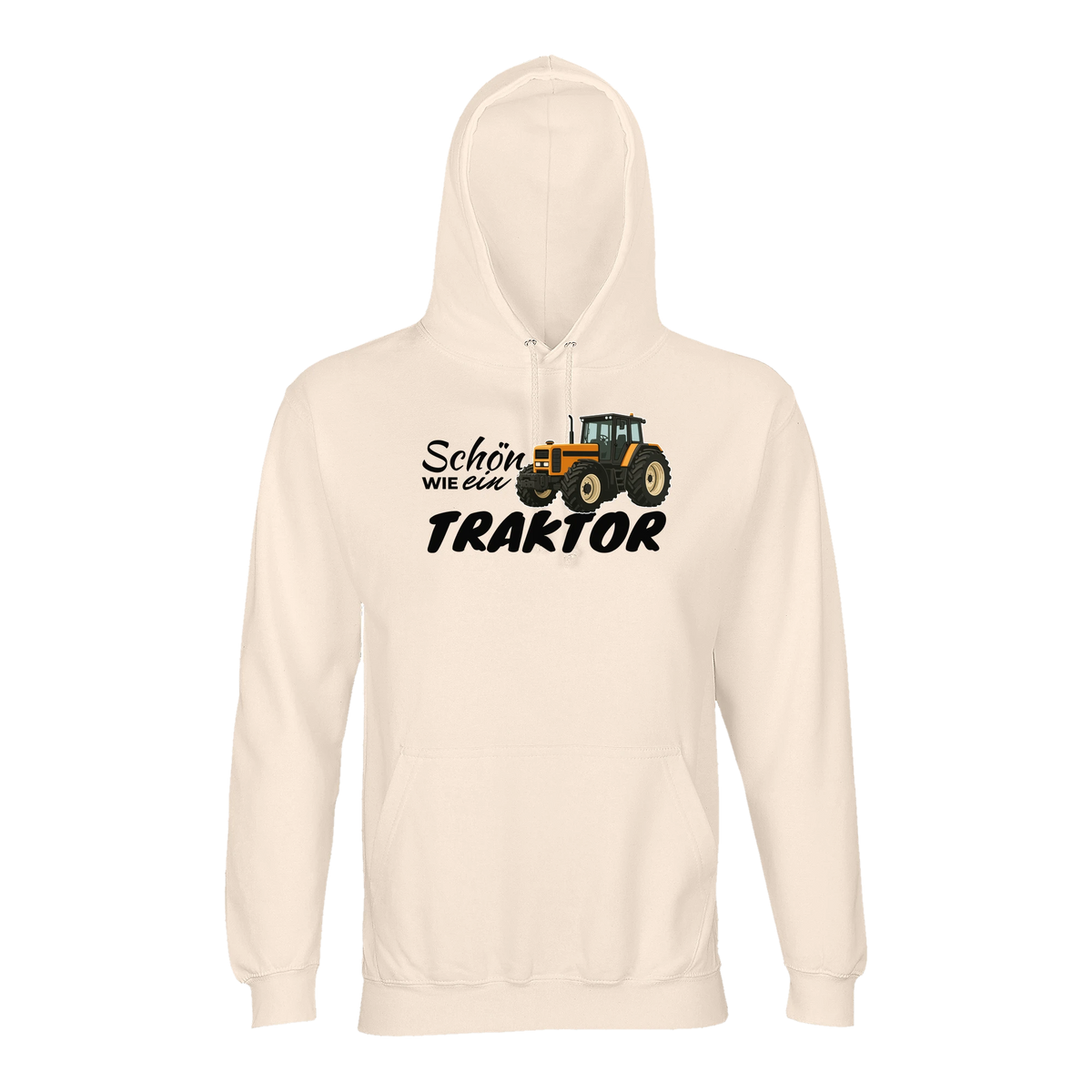 Traktor Hoodie Damen Schön wie ein Traktor Renault Creme