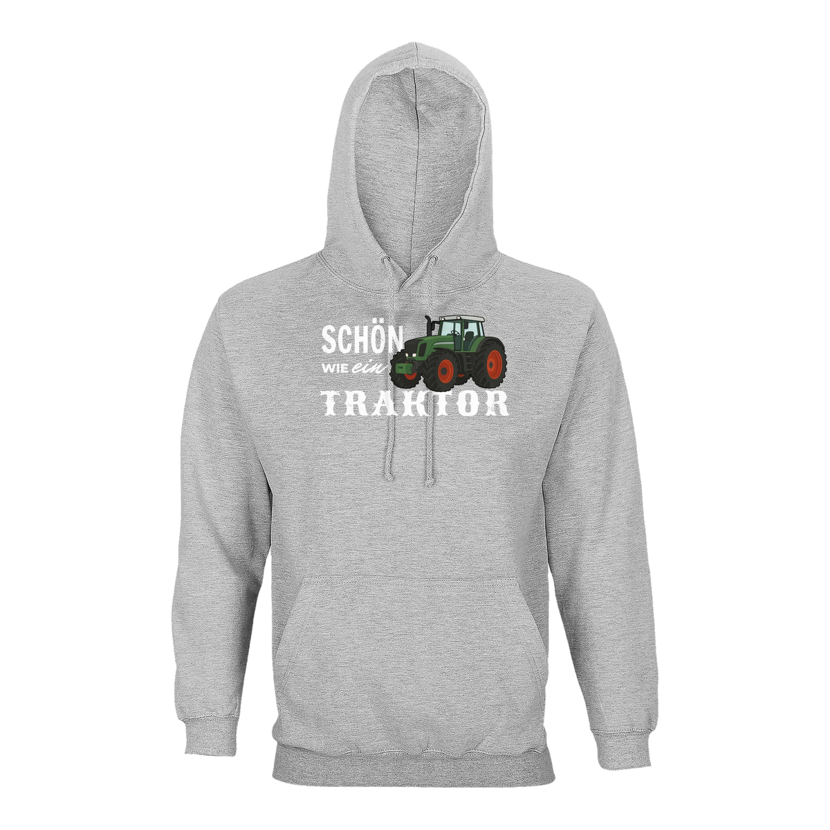Traktor Hoodie Herren Schön wie ein Traktor Fendt Grau meliert