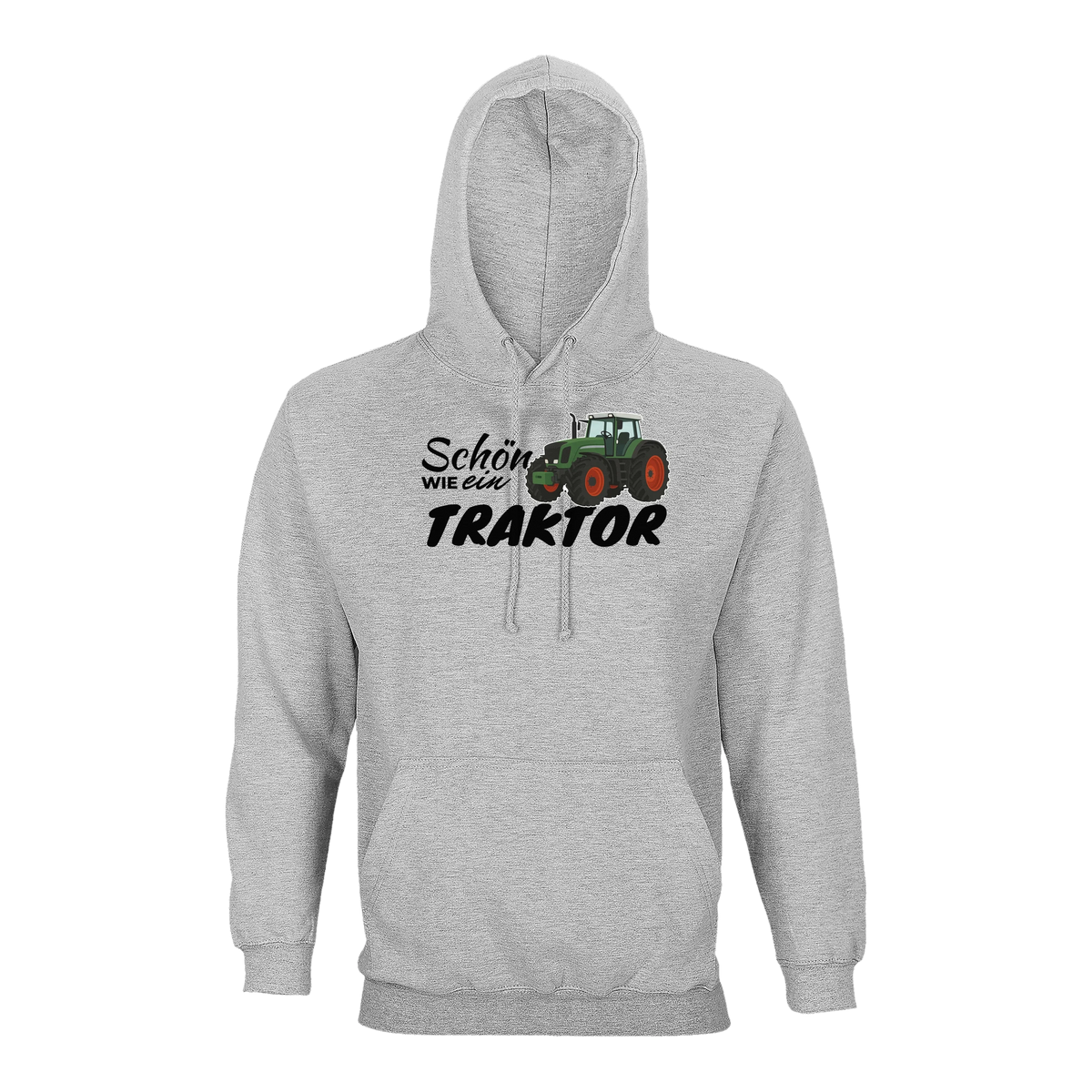 Traktor Hoodie Damen Schön wie ein Traktor Fendt Grau meliert