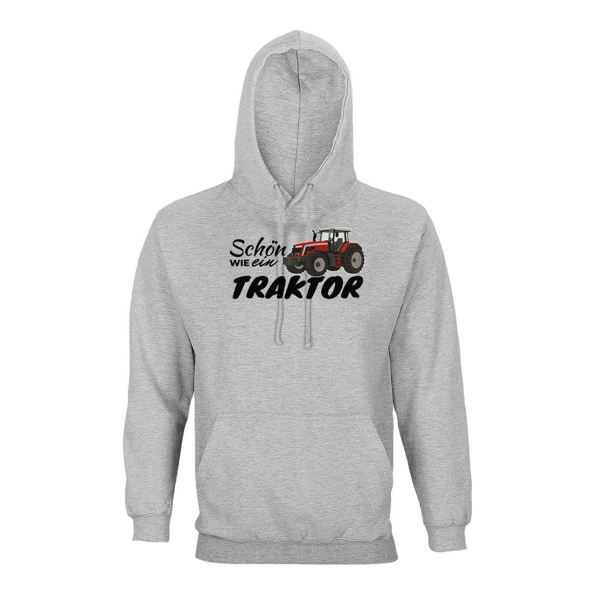 Traktor Hoodie Damen Schön wie ein Traktor Massey Ferguson Grau meliert