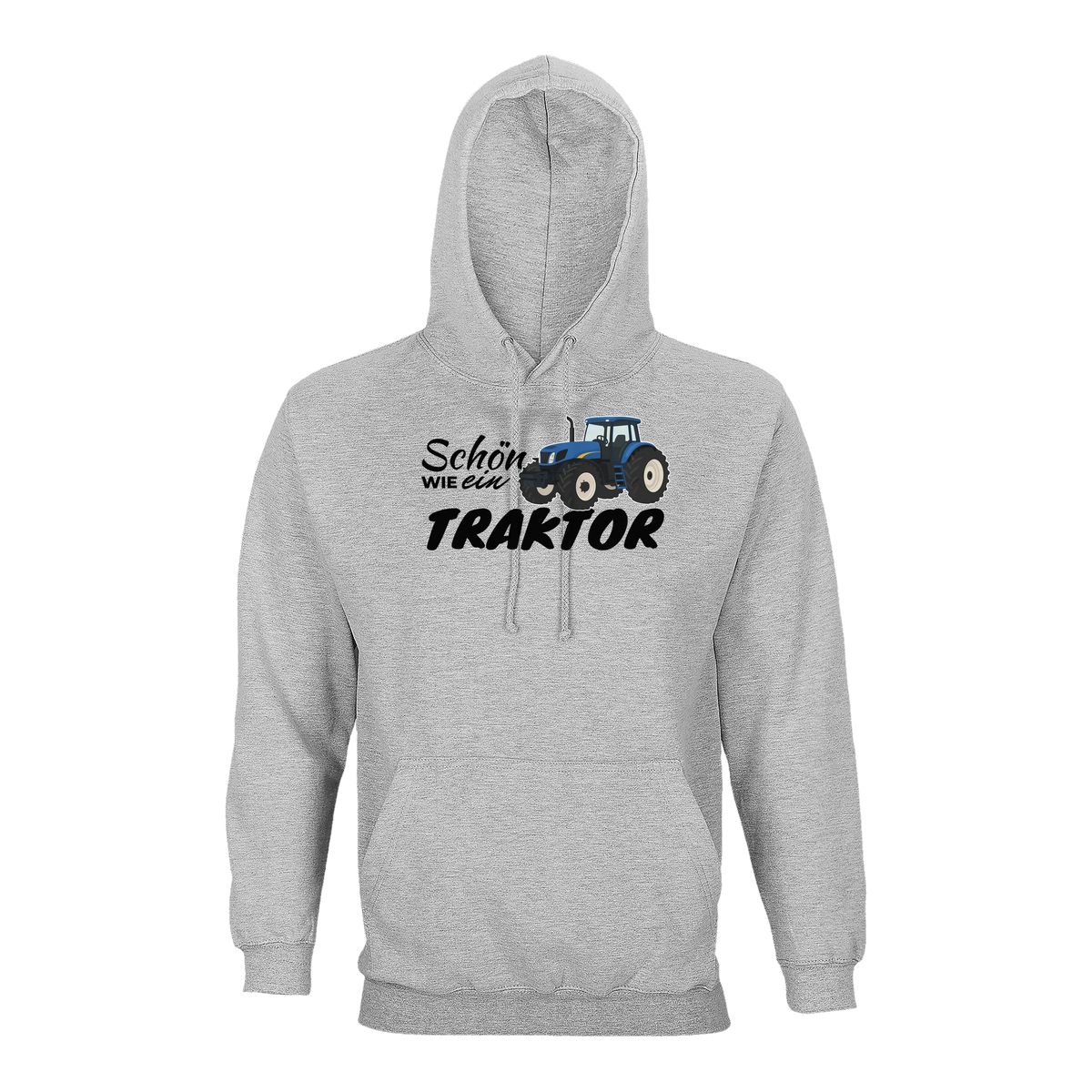 Traktor Hoodie Damen Schön wie ein Traktor New Holland Grau meliert