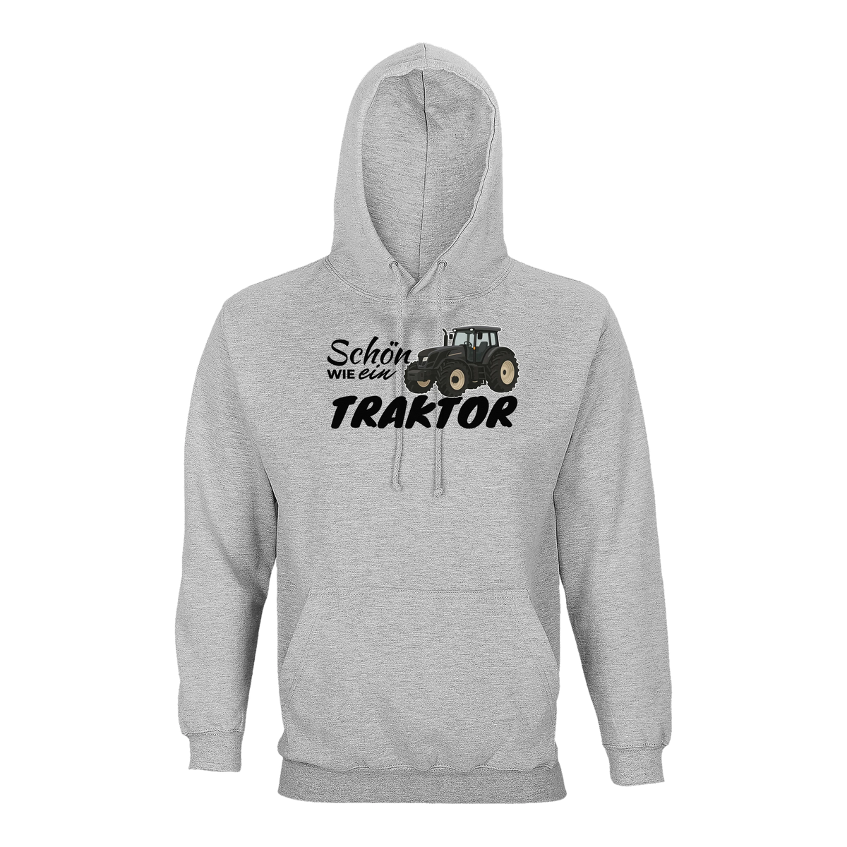 Traktor Hoodie Damen Schön wie ein Traktor Valtra Grau meliert