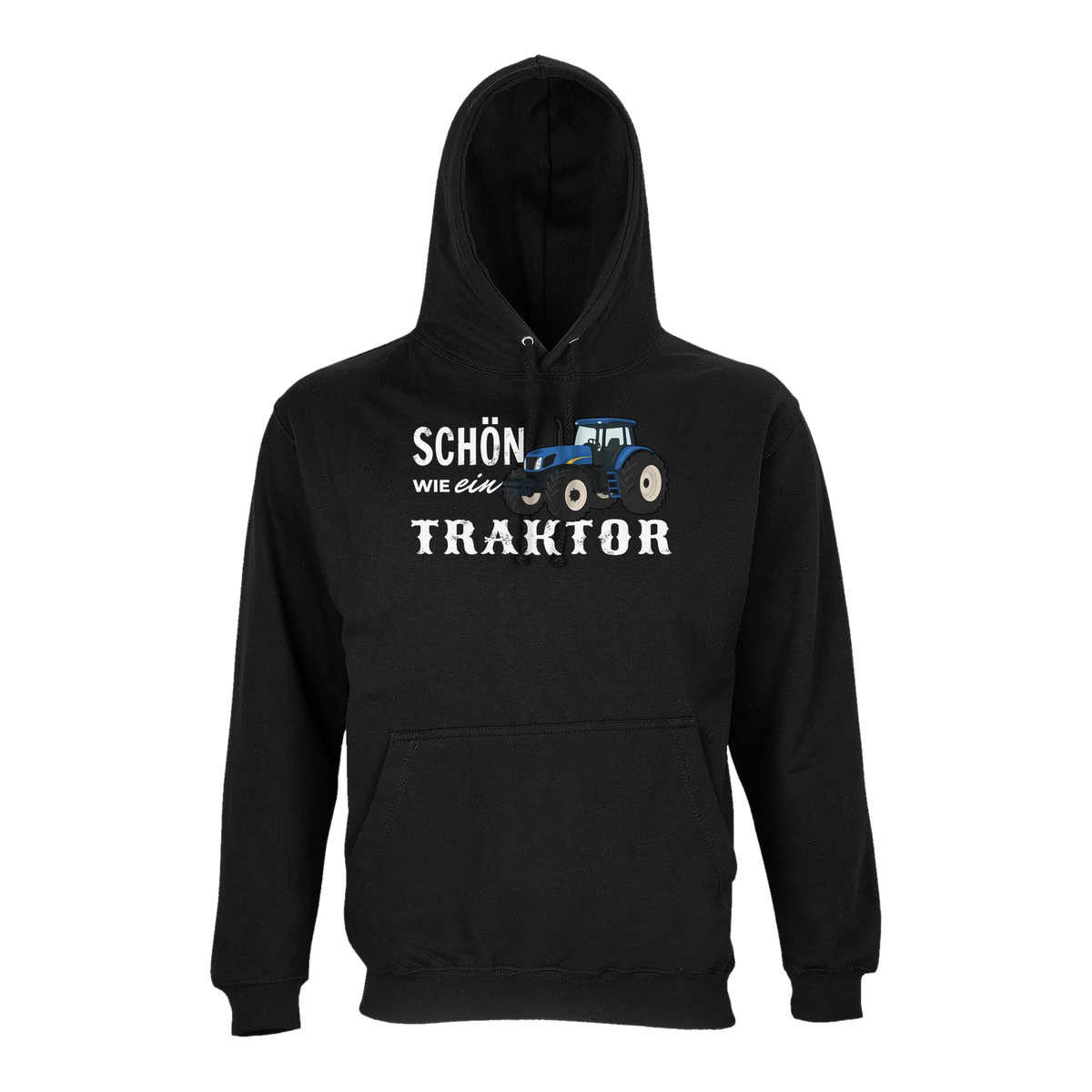 Traktor Hoodie Herren Schön wie ein Traktor New Holland Schwarz