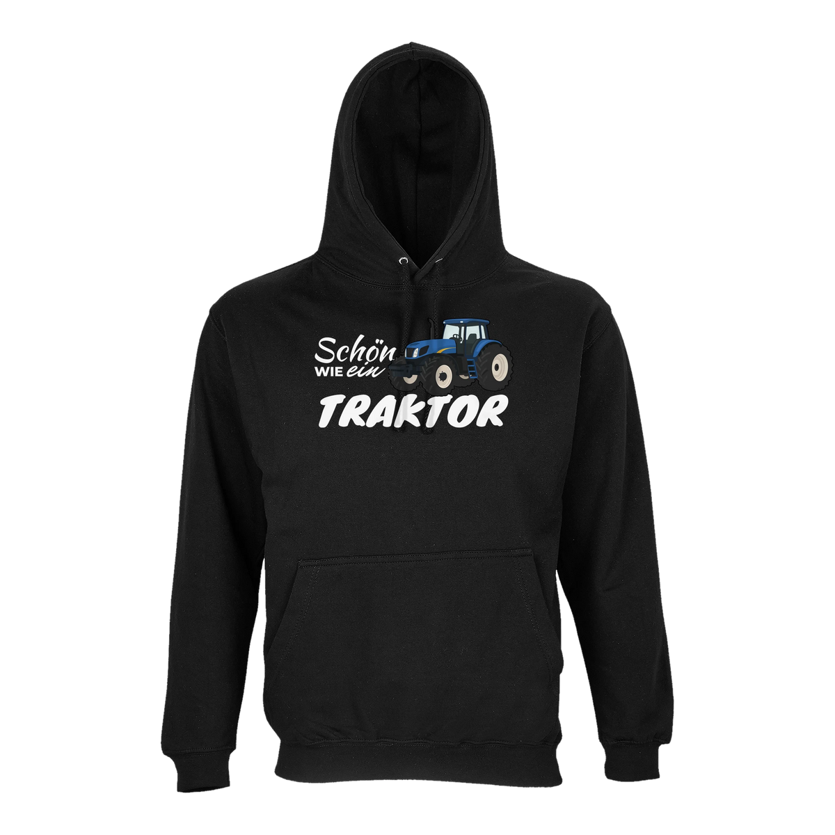 Traktor Hoodie Damen Schön wie ein Traktor New Holland Schwarz
