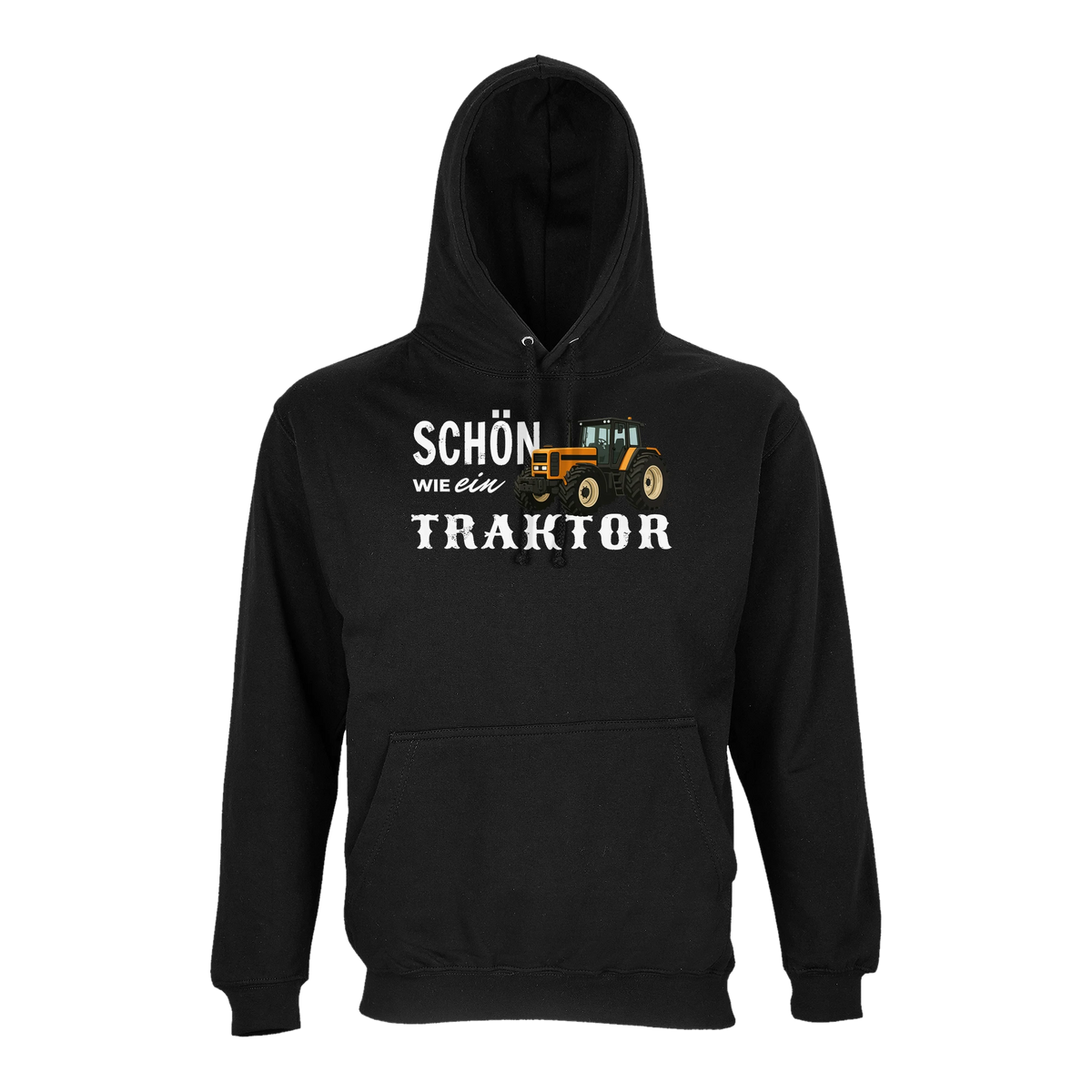 Traktor Hoodie Herren Schön wie ein Traktor Renault Schwarz