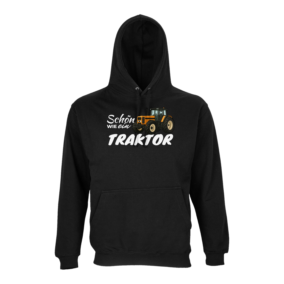 Traktor Hoodie Damen Schön wie ein Traktor Renault Schwarz