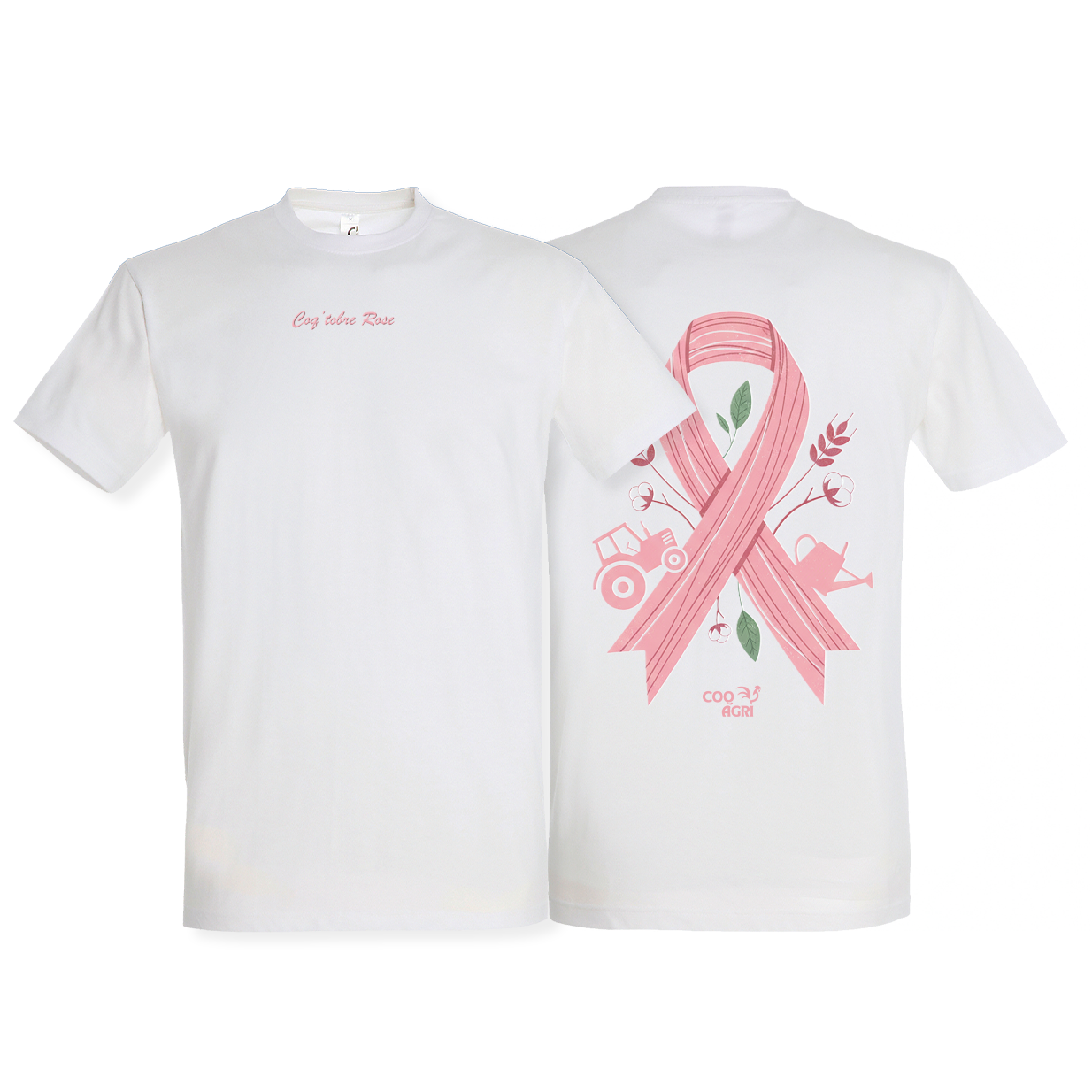 T-shirt Coq'tobre Rose