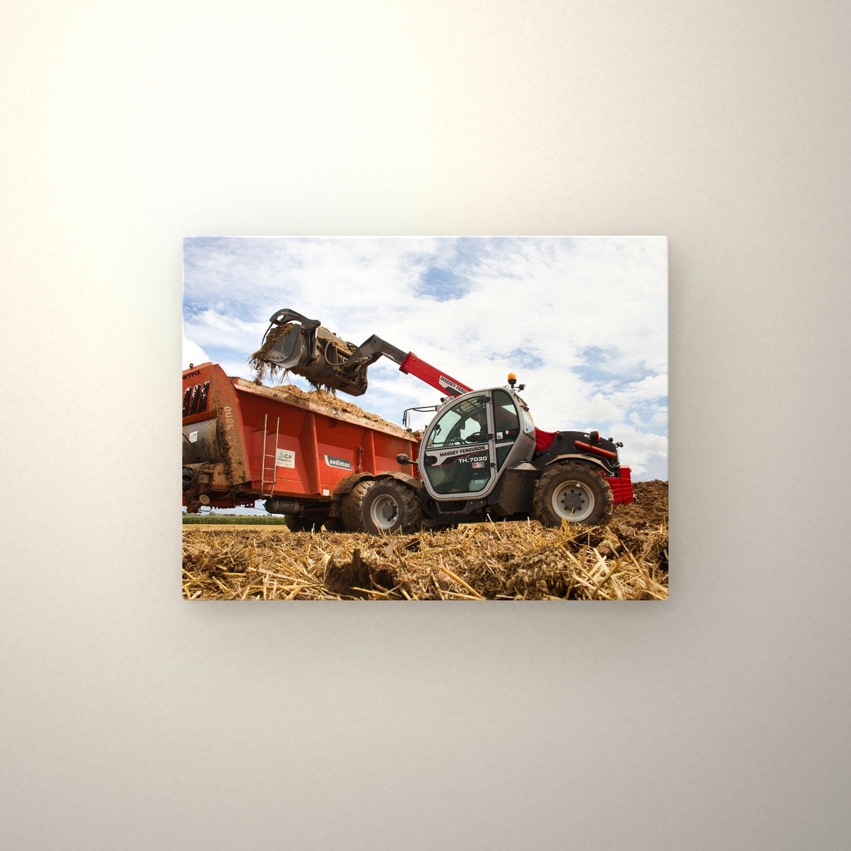 Poster métallique télescopique — accroché au mur