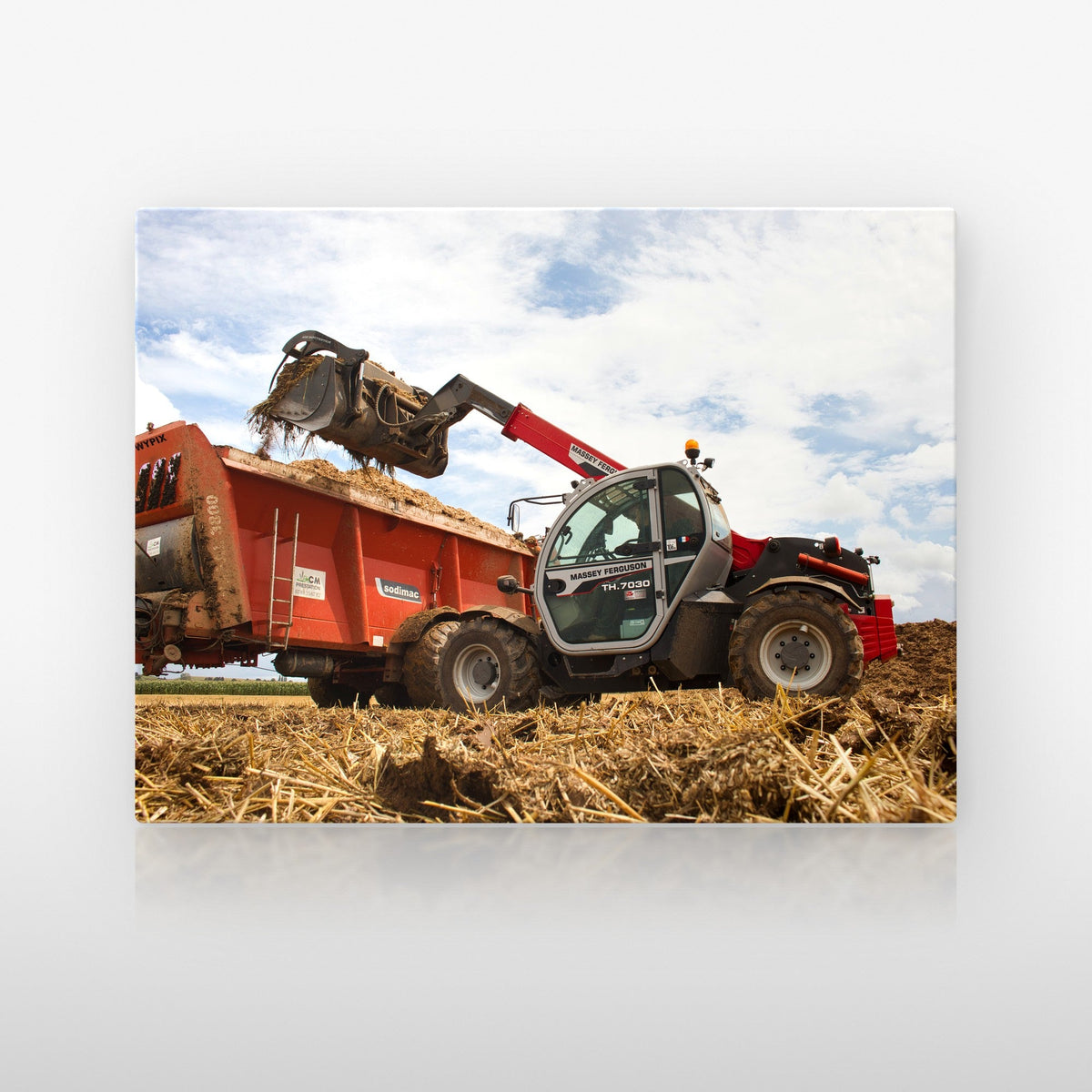 Poster métallique télescopique — plaque sur fond neutre