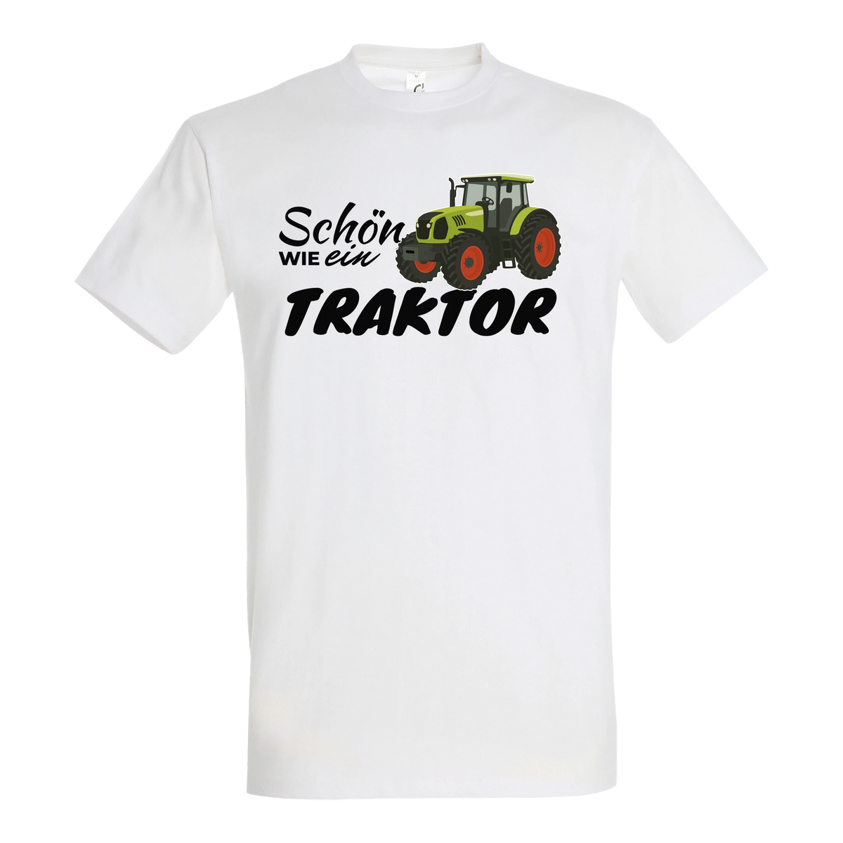 Traktor T-Shirt Damen Schön wie ein Traktor Claas Weiß