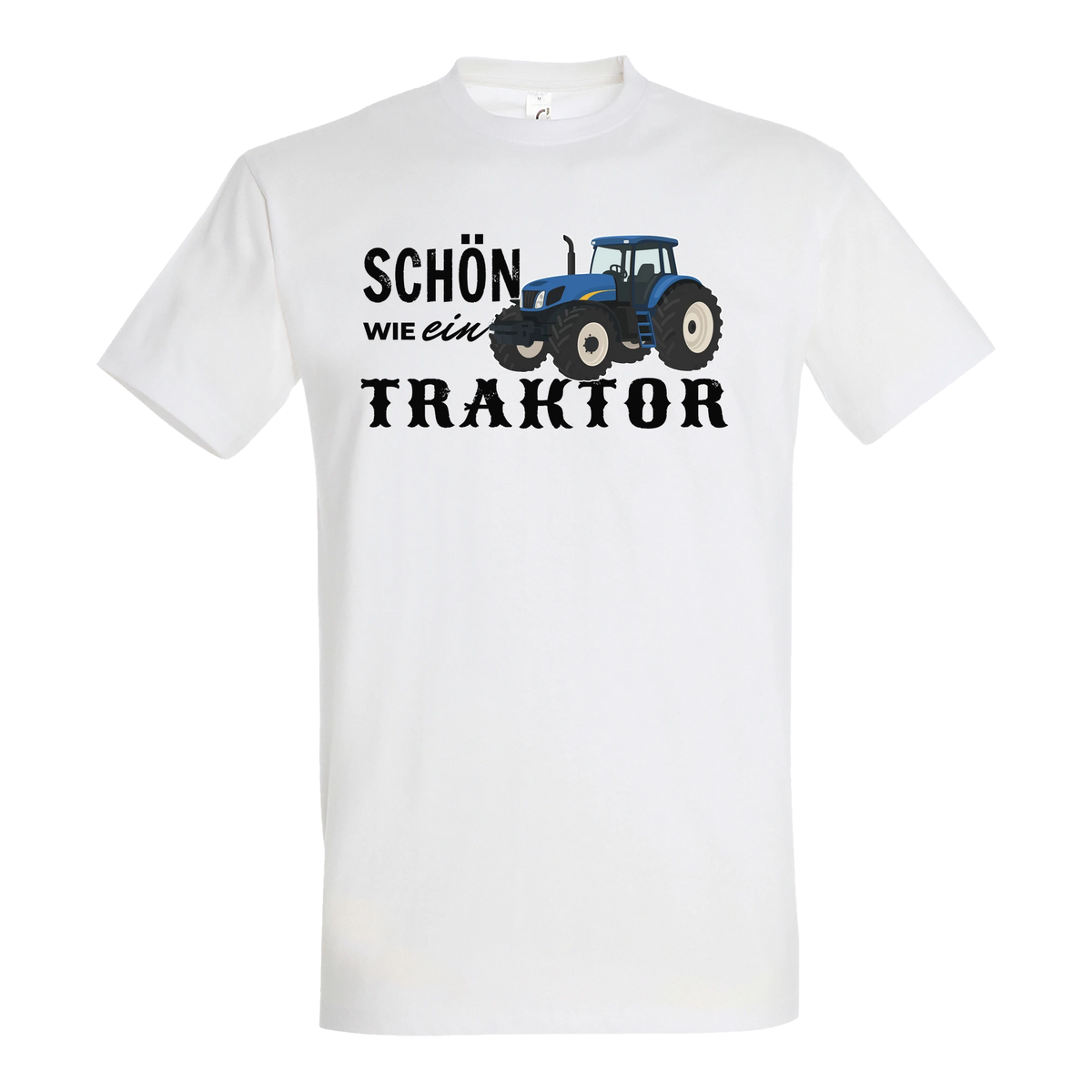 Traktor T-Shirt Herren Schön wie ein Traktor New Holland Weiß