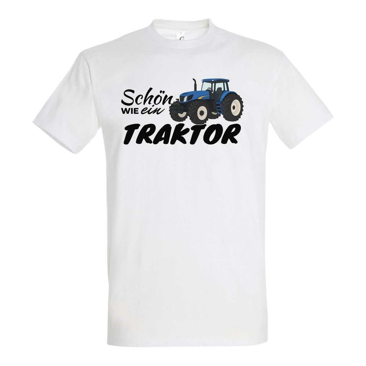 Traktor T-Shirt Damen Schön wie ein Traktor New Holland Weiß
