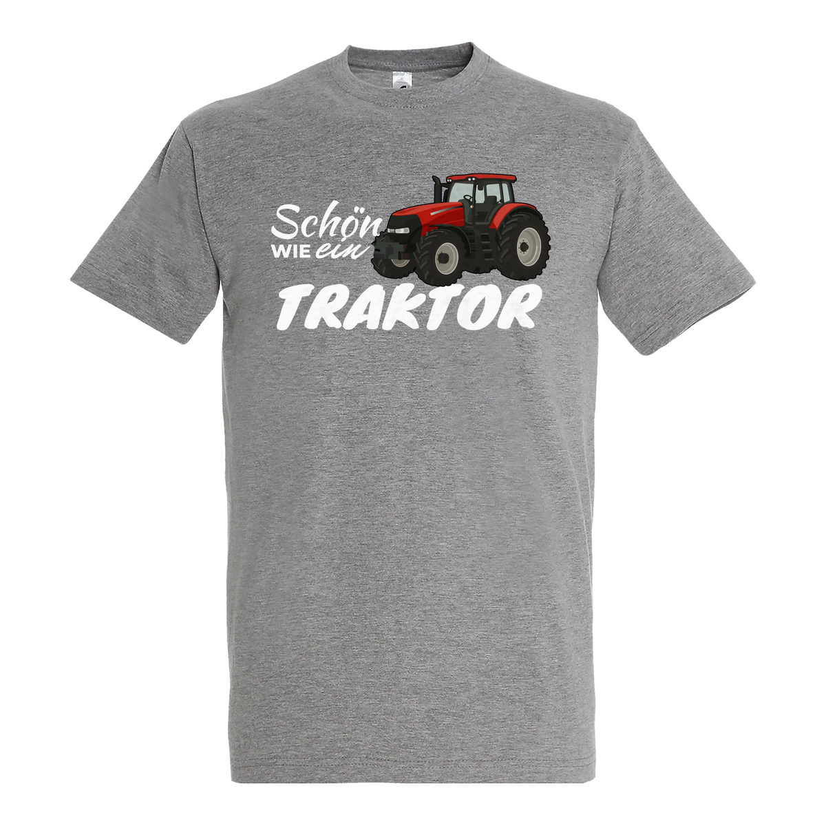 Traktor T-Shirt Damen Schön wie ein Traktor Case IH Grau meliert