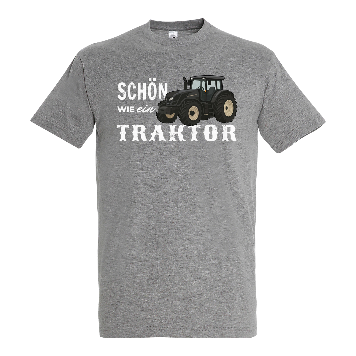 Traktor T-Shirt Herren Schön wie ein Traktor Valtra Grau meliert