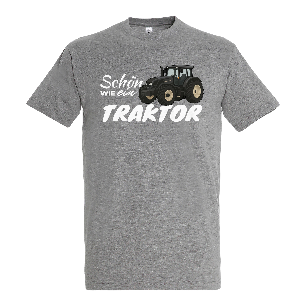 Traktor T-Shirt Damen Schön wie ein Traktor Valtra Grau meliert