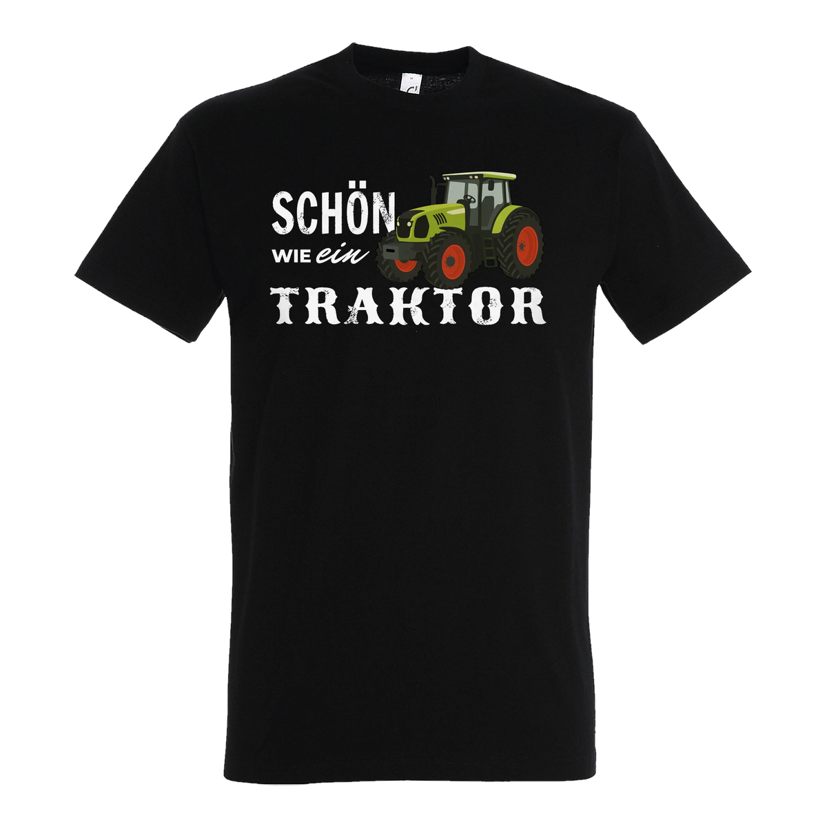 Traktor T-Shirt Herren Schön wie ein Traktor Claas Schwarz