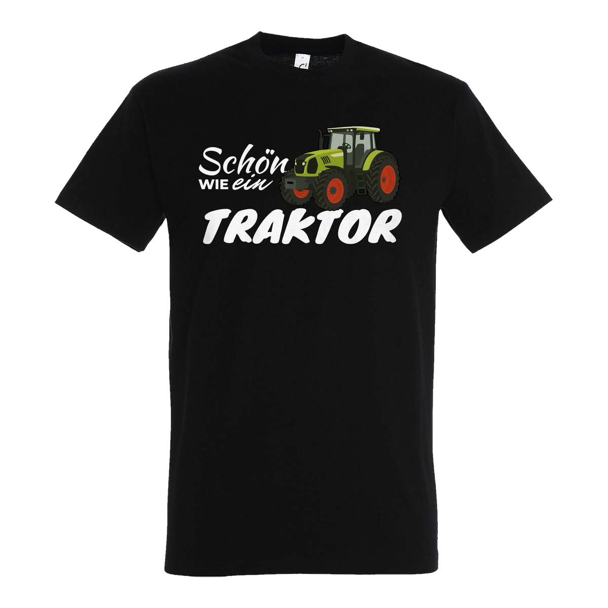 Traktor T-Shirt Damen Schön wie ein Traktor Claas Schwarz