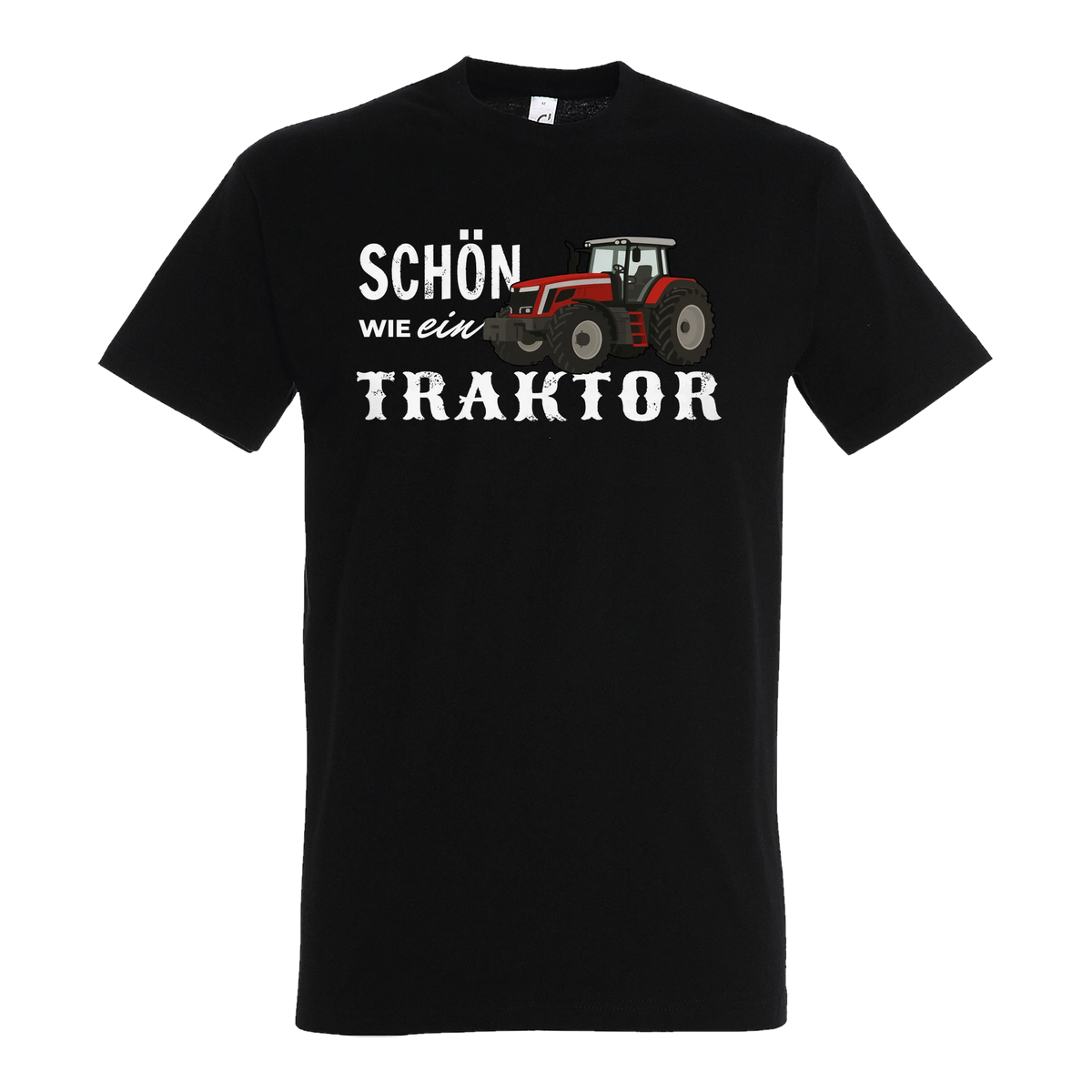 Traktor T-Shirt Herren Schön wie ein Traktor Massey Ferguson Schwarz