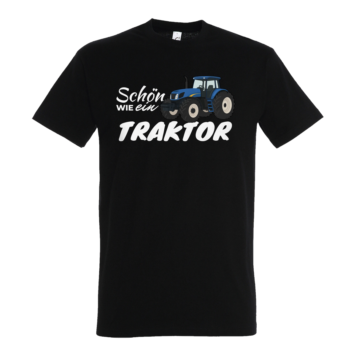 Traktor T-Shirt Damen Schön wie ein Traktor New Holland Schwarz