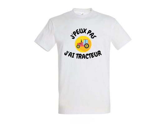 T-shirt I can't I have a tractor