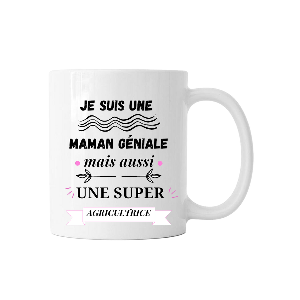 Mug "Maman géniale - Super Agricultrice" - COQ AGRI