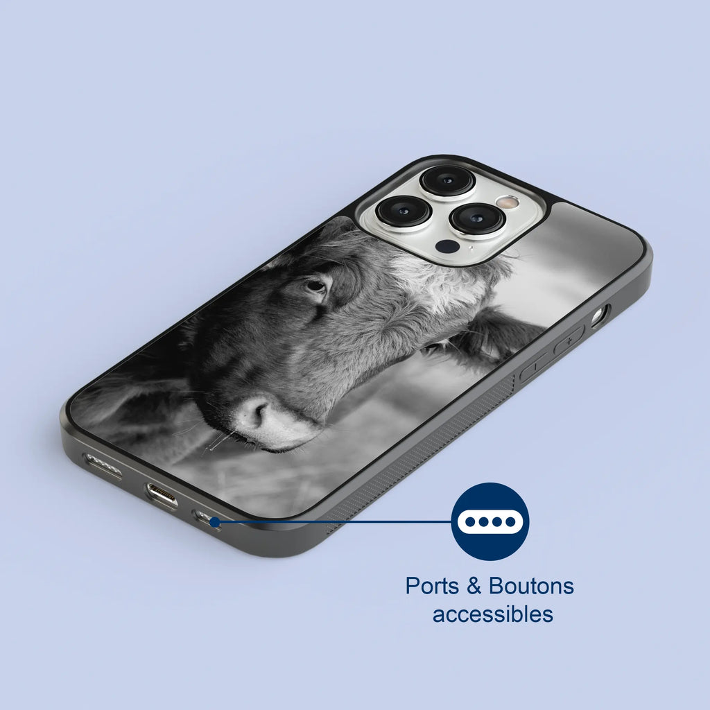 Coque - Vache Noir & Blanc