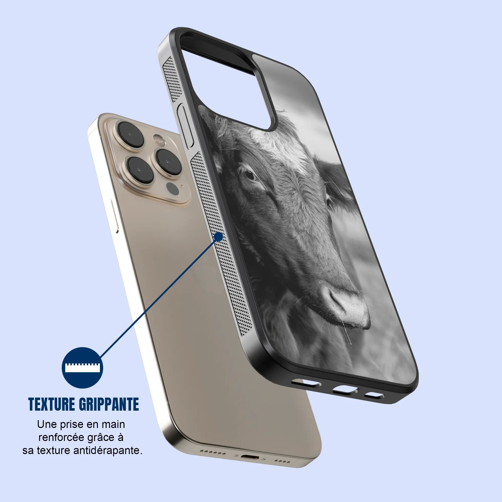 Coque - Vache Noir & Blanc