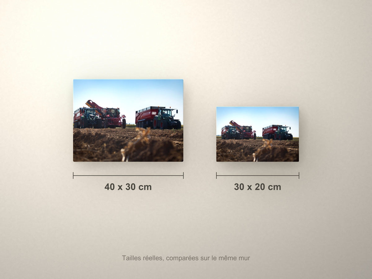 Poster métallique Wypix — formats 40x30 et 30x20 cm comparés