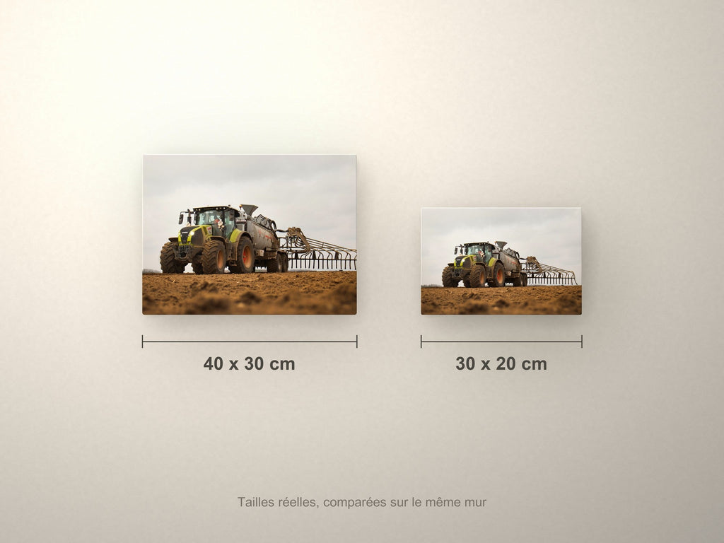 Poster métallique Wypix — formats 40x30 et 30x20 cm comparés