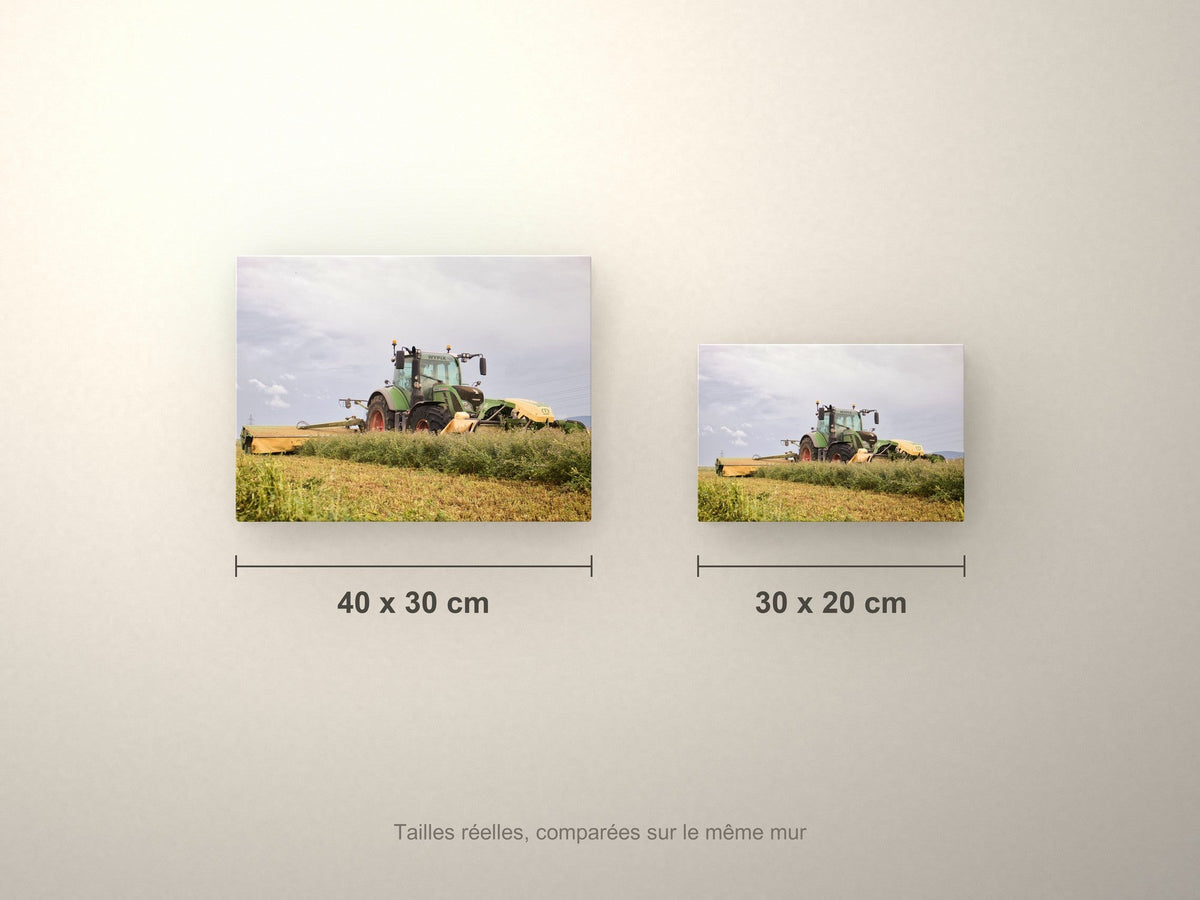 Poster métallique Wypix — formats 40x30 et 30x20 cm comparés