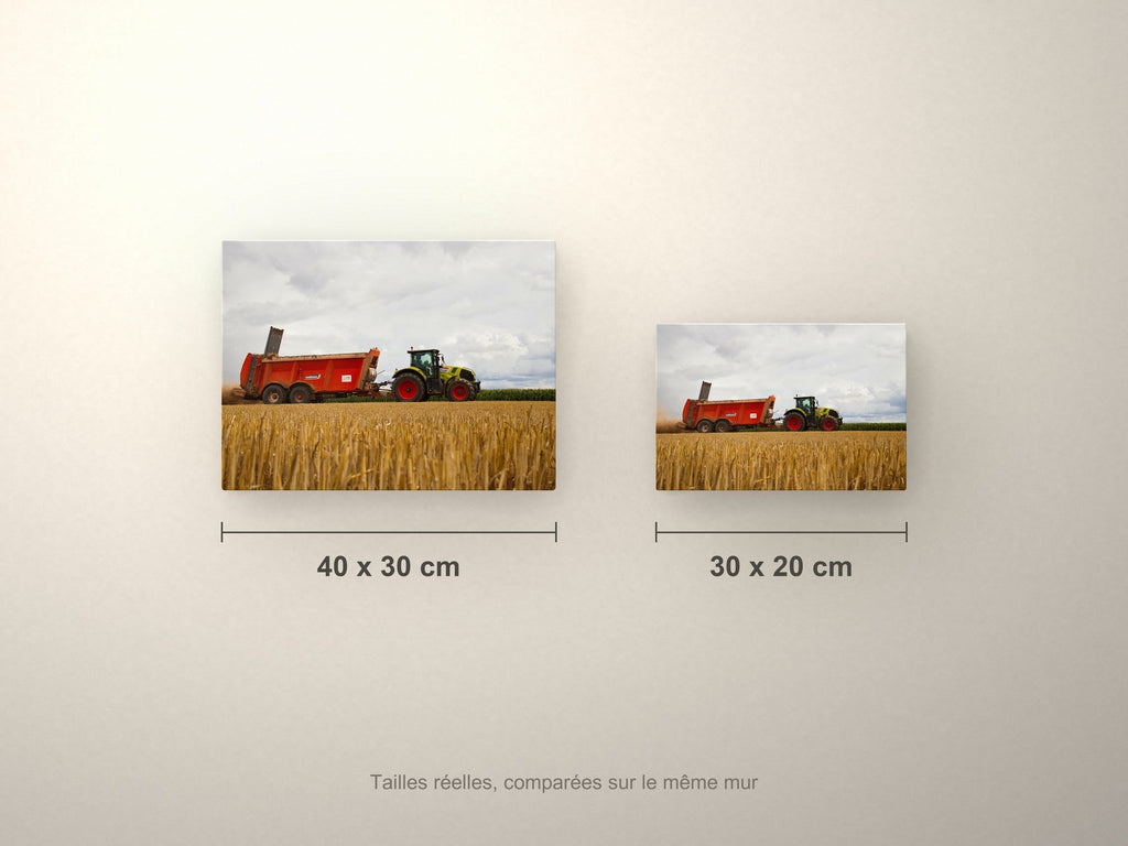 Poster métallique Wypix — formats 40x30 et 30x20 cm comparés