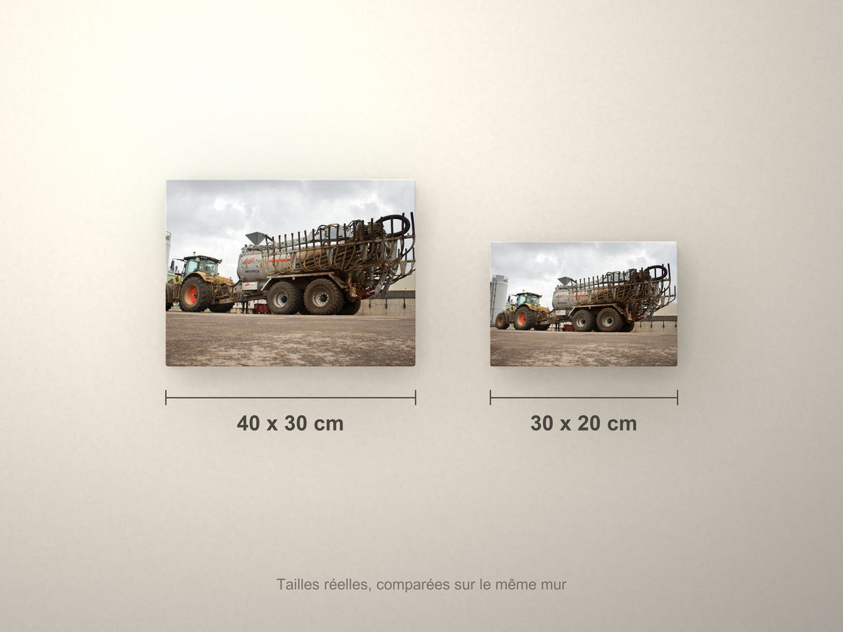 Poster métallique Wypix — formats 40x30 et 30x20 cm comparés