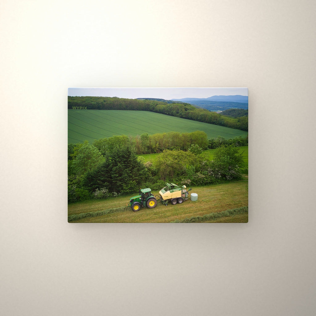 Poster métallique vue aérienne — accroché au mur