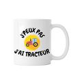 Mug "J'peux pas j'ai tracteur" - COQ AGRI